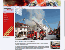 Tablet Screenshot of feuerwehr-metzingen.de